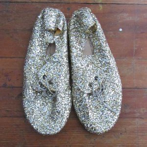 NWOT Anniel Glittery Canvas Shoes SZ 36